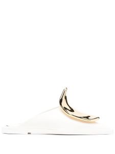Jil Sander mules en cuir - Blanc