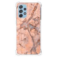 Samsung Galaxy A73 Anti-Shock Hoesje Marmer Oranje