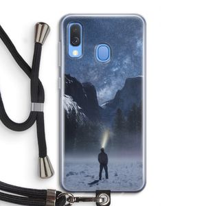 Wanderlust: Samsung Galaxy A40 Transparant Hoesje met koord