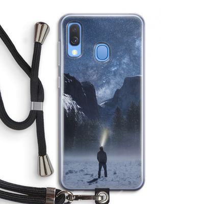 Wanderlust: Samsung Galaxy A40 Transparant Hoesje met koord