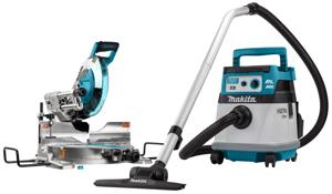 Makita DLX2379UX1 Accu Combiset DLS111 & DVC157 AWS 2x18V Basic Body