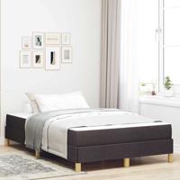 Boxspring bed Bruin 120 x 200 cm Stof en Engineered Hout