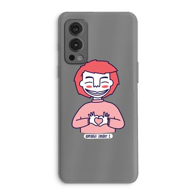 Hartje: OnePlus Nord 2 5G Transparant Hoesje