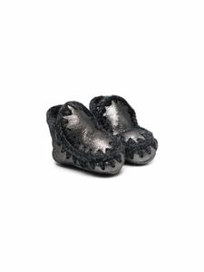 Mou Kids bottes à doublure en peau lainée - Métallisé