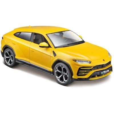 Modelauto Lamborghini - Urus - geel - 15 cm - schaal 1:24 - speelgoedauto