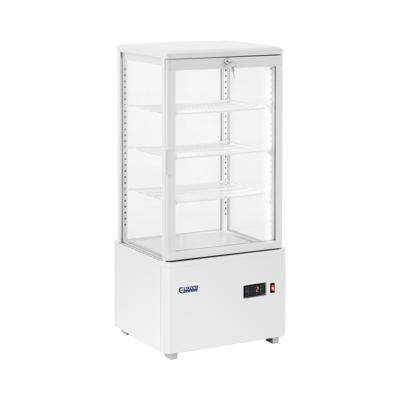Koelvitrine - 78 L - Royal Catering - 4 niveaus - wit - afsluitbaar