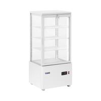 Koelvitrine - 78 L - Royal Catering - 4 niveaus - wit - afsluitbaar Koelvitrine - 78 L - Royal Catering - 4 niveaus - wit - afsluitbaar