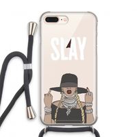 Slay All Day: iPhone 8 Plus Transparant Hoesje met koord