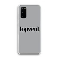 Topvent Grijs Zwart: Samsung Galaxy S20 Transparant Hoesje