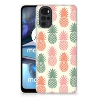 Motorola Moto G22 Siliconen Case Ananas