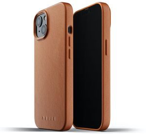 Mujjo Leather Case iPhone 13 Mini tan