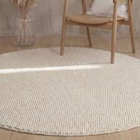 Vloerkleed Diana Rond - Natuurlijk Wit Xcm - Wol - Dekbed-Discounter.nl