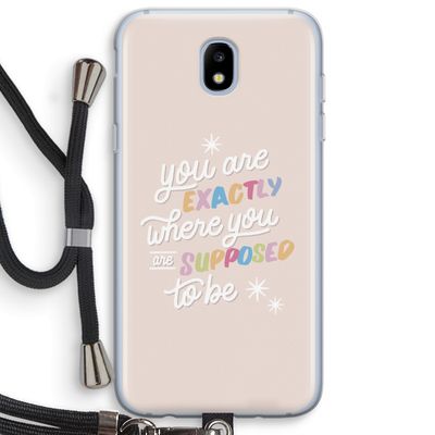 Right Place: Samsung Galaxy J5 (2017) Transparant Hoesje met koord