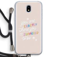 Right Place: Samsung Galaxy J5 (2017) Transparant Hoesje met koord