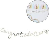 Ginger Ray letterslinger congratulations 150 cm | 20 stuks