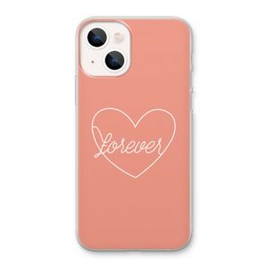 Forever heart: iPhone 13 Transparant Hoesje