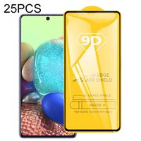 Voor Galaxy A71 5G 25 PCS 9D Full Glue Full Screen Tempered Glass Film