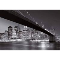 Fotobehang - Brooklyn Bridge NY 384x260cm - Vliesbehang - thumbnail