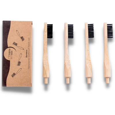 Happy Tabs Bamboe Opzetborstels - 4 stuks