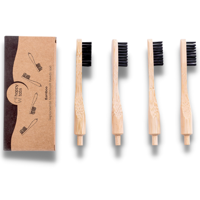 Happy Tabs Bamboe Opzetborstels - 4 stuks