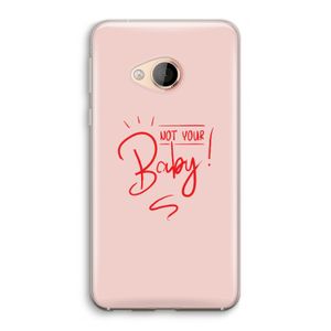 Not Your Baby: HTC U Play Transparant Hoesje