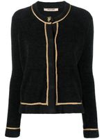 Roberto Cavalli cardigan à logo brodé - Noir