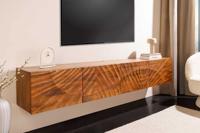 Massief tv-bord SCORPION 200 cm bruin mangohout hangend dressoir - 46646