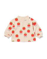 HEMA Baby T-shirt tomaten ecru (ecru)