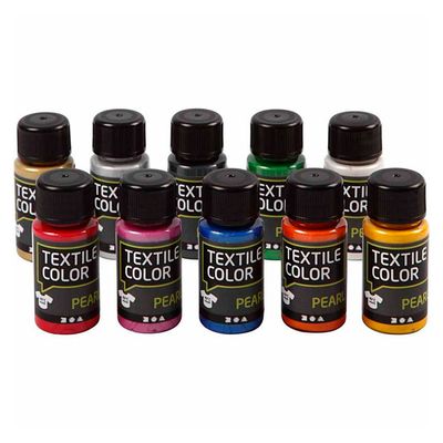 Creativ Company Textielverf diverse kleuren, 10x50ml.