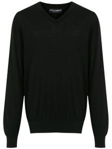 Dolce & Gabbana pull en cachemire à col v - Noir