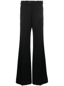 Maison Margiela pantalon évasé en maille Milano - Noir