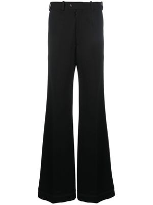Maison Margiela pantalon évasé en maille Milano - Noir