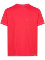 FURSAC t-shirt en coton à coutures contrastantes - Rouge - thumbnail