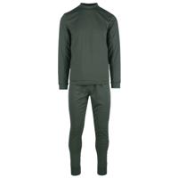 Thermo ondergoed set voor volwassenen - broek en shirt lange mouw - groen - thumbnail