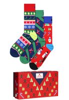 Happy Socks Happy Socks Dames Heren Sokken Sweater Giftbox Kerstsokken 3-Pack