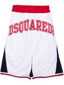 DSQUARED2 short à logo imprimé - Bleu