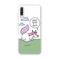 Unicorn: Samsung Galaxy A70 Transparant Hoesje