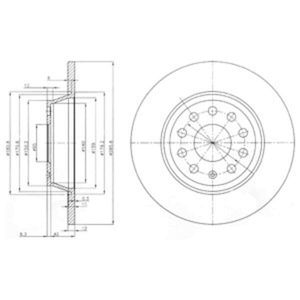 Delphi Diesel Remschijf BG3954C