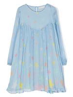 Stella McCartney Kids robe à étoiles imprimées - Bleu