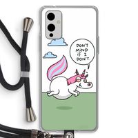 Unicorn: OnePlus 9 Transparant Hoesje met koord