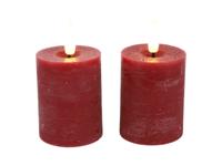 Ledkaars Lyon ro 5x5x9 cm rood s2 - Countryfield