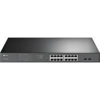 TP-LINK TL-SG1218MPE 16-Port Gigabit PoE+ Easy Smart Switch, Netwerk switch 16 + 2 poorten 10 / 100 / 1000 MBit/s PoE-functie