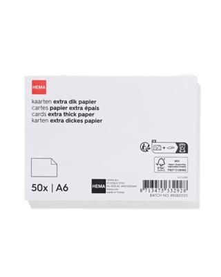 HEMA Correspondentiekaarten A6 - 50 Stuks (wit)