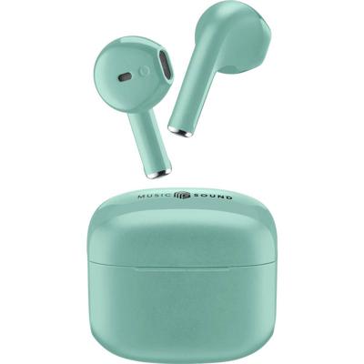 Cellularline In Ear headset Bluetooth, Draadloos Groen Oplaadbox