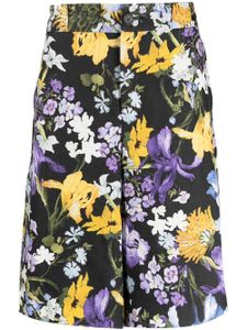 ERDEM bermuda Miles à fleurs - Noir