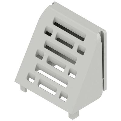Weidmüller Afdekkap Gesloten, Met ventilatiesleuven, Voor DIN-rail montage Kunststof Grijs (b x h) 22.5 mm x 23.7 mm 500 stuk(s)