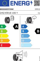 Bridgestone T005 * xl 245/45 R18 100Y BR2454518YT005BXL - thumbnail