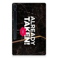 Samsung Galaxy Tab S7 Plus | S8 Plus Back cover met naam Already Taken Black