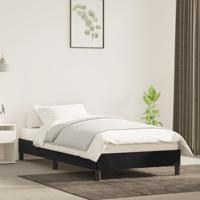 Bedframe zonder matras 100x200 cm fluweel zwart - thumbnail