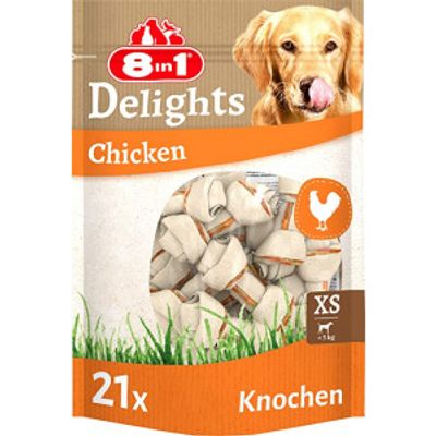 8in1 Delights chicken bones XS hondensnacks 1 x 7 stuks